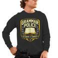 Grammar Police To Serve And Correct English Teacher Men's Long Sleeve T-Shirt, trending gift Grammar Police To Serve And Correct English Teacher Men's Long Sleeve T-Shirt, trending gift