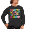 Groovy In My Middle School Era Back To School Teacher Men's Long Sleeve T-Shirt, trending gift