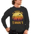 Halloween Costume Teacher Love Brains Zombie Men's Long Sleeve T-Shirt, trending gift Halloween Costume Teacher Love Brains Zombie Men's Long Sleeve T-Shirt, trending gift