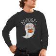 Halloween Cute Ghost Book Reading Teacher Men's Long Sleeve T-Shirt, trending gift