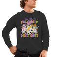 Halloween Floral Ghost Teacher Are You Falloween Directions Men's Long Sleeve T-Shirt, trending gift