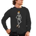 Halloween Skeleton Tap Dance Ballet Dance Teacher Men's Long Sleeve T-Shirt, trending gift