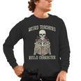Halloween Weird Teachers Build Character Costume Men Women Men's Long Sleeve T-Shirt, trending gift Halloween Weird Teachers Build Character Costume Men Women Men's Long Sleeve T-Shirt, trending gift