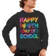 Happy 100th Day Of School Teacher Student 100 Days Tie Dye Men Women Kids Men's Long Sleeve T-Shirt, trending gift