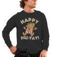 Happy Fri Yay Retro French Fries Friday Lovers Fun Teacher Men's Long Sleeve T-Shirt, trending gift