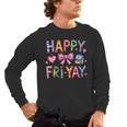 Happy Fri-Yay Teacher Fry Yay Friday Weekend Cute Fri-Yay Men's Long Sleeve T-Shirt, trending gift Happy Fri-Yay Teacher Fry Yay Friday Weekend Cute Fri-Yay Men's Long Sleeve T-Shirt, trending gift