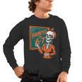 Haunted By 6-7 Six Seven 67 Math Teacher Halloween Skeleton Men's Long Sleeve T-Shirt, trending gift Haunted By 6-7 Six Seven 67 Math Teacher Halloween Skeleton Men's Long Sleeve T-Shirt, trending gift