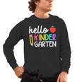 Hello Kindergarten Team Kinder Back To School Teacher Kids Men's Long Sleeve T-Shirt, trending gift Hello Kindergarten Team Kinder Back To School Teacher Kids Men's Long Sleeve T-Shirt, trending gift