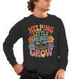 Helping Little Minds Grow Teacher First Day Back To School Men's Long Sleeve T-Shirt, trending gift Helping Little Minds Grow Teacher First Day Back To School Men's Long Sleeve T-Shirt, trending gift