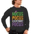 Hocus Pocus Everybody Focus Teacher Halloween Men's Long Sleeve T-Shirt, trending gift
