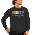 Hooray It's Library Day Teacher Reader Books Back To School Men's Long Sleeve T-Shirt, trending gift Hooray It's Library Day Teacher Reader Books Back To School Men's Long Sleeve T-Shirt, trending gift
