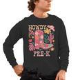 Howdy Pre-K Cowgirls Teacher Back To School Men's Long Sleeve T-Shirt, trending gift