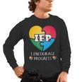 IEP I Encourage Progress Special Education School Teacher Men's Long Sleeve T-Shirt, trending gift