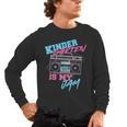 Kindergarten Is My Jam Vintage 80s Boombox Teacher Student Men's Long Sleeve T-Shirt, trending gift