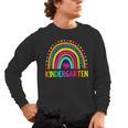 Kindergarten Rainbow Girls Boys Teacher First Day Of School Men's Long Sleeve T-Shirt, trending gift