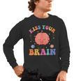 Kiss Your Brain Sped Teacher Appreciation Back To School Kid Men's Long Sleeve T-Shirt, trending gift