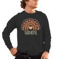 Leopard Rainbow Thankful Thanksgiving Teacher Women Kids Men's Long Sleeve T-Shirt, trending gift Leopard Rainbow Thankful Thanksgiving Teacher Women Kids Men's Long Sleeve T-Shirt, trending gift