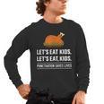 Let's Eat Kids Grammar For Thanksgiving Teacher Men's Long Sleeve T-Shirt, trending gift