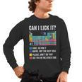 Can I Lick It Periodic Table Of Elements Science Teacher Men's Long Sleeve T-Shirt, trending gift