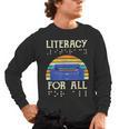 Literacy For All Visually Impaired Braille Teacher The Blind Men's Long Sleeve T-Shirt, trending gift Literacy For All Visually Impaired Braille Teacher The Blind Men's Long Sleeve T-Shirt, trending gift