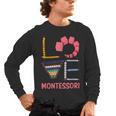 Love Montessori Education Math Teacher Men's Long Sleeve T-Shirt, trending gift
