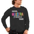 Maestra Fabulosa Bilingual Spanish Espanol Teacher School Men's Long Sleeve T-Shirt, trending gift