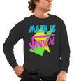 Math Is Radical Retro 80s Vintage Algebra Teacher Men's Long Sleeve T-Shirt, trending gift
