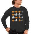 Math Teacher Halloween Equation Pumpkin Ghost Candy Corn Men's Long Sleeve T-Shirt, trending gift