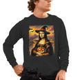 Mona Lisa Pumpkin Halloween Art Teacher Witchy Women Kids Men's Long Sleeve T-Shirt, trending gift Mona Lisa Pumpkin Halloween Art Teacher Witchy Women Kids Men's Long Sleeve T-Shirt, trending gift