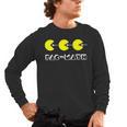 Nerdy Pac-Math Nom Retro Game Precalculus Math Teacher Men's Long Sleeve T-Shirt, trending gift Nerdy Pac-Math Nom Retro Game Precalculus Math Teacher Men's Long Sleeve T-Shirt, trending gift