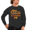 One Thankful PE Teacher Thanksgiving Fall Autumn Groovy Men's Long Sleeve T-Shirt, trending gift One Thankful PE Teacher Thanksgiving Fall Autumn Groovy Men's Long Sleeve T-Shirt, trending gift