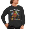 One Thankful PE Teacher Turkey Thanksgiving -Adults & Kids Classic Fit Polyester 100 Short Sleeve Men's Long Sleeve T-Shirt, trending gift