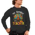 One Thankful Teacher Thanksgiving Turkey Cute Crayon Pencil Men's Long Sleeve T-Shirt, trending gift One Thankful Teacher Thanksgiving Turkey Cute Crayon Pencil Men's Long Sleeve T-Shirt, trending gift