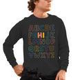 Pre K Kindergarten Hi Alphabet Back To School Teachers Men Women Girls Kids Men's Long Sleeve T-Shirt, trending gift