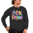 Preppy Fifth Grade Back To School 5th Grade Teacher Girl Boy Men's Long Sleeve T-Shirt, trending gift