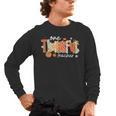 Preppy One Thankful Teacher Coquette Thanksgiving Teacher Men's Long Sleeve T-Shirt, trending gift