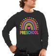 Preschool Rainbow Girls Boys Kids Teacher Back To School Men's Long Sleeve T-Shirt, trending gift