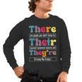 There Their They'Re English Teacher Grammar Memes Men's Long Sleeve T-Shirt, trending gift