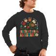Retro Instructional Assistant Wildflowers Teacher Aide Men's Long Sleeve T-Shirt, trending gift Retro Instructional Assistant Wildflowers Teacher Aide Men's Long Sleeve T-Shirt, trending gift