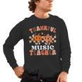 Retro Thankful Music Teacher Pumpkin Fall Thanksgiving Men's Long Sleeve T-Shirt, trending gift