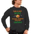 My Scary Social Studies Teacher Costume Halloween Men Women Men's Long Sleeve T-Shirt, trending gift My Scary Social Studies Teacher Costume Halloween Men Women Men's Long Sleeve T-Shirt, trending gift