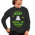 Scary Special Education Ed Teacher Costume Halloween Easy Men's Long Sleeve T-Shirt, trending gift