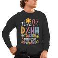 Special Education ASL Teacher Superpower DHH Teacher Men's Long Sleeve T-Shirt, trending gift Special Education ASL Teacher Superpower DHH Teacher Men's Long Sleeve T-Shirt, trending gift