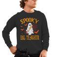 Spooky ESL Teacher Ghost Halloween School Women Men's Long Sleeve T-Shirt, trending gift Spooky ESL Teacher Ghost Halloween School Women Men's Long Sleeve T-Shirt, trending gift
