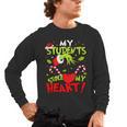 My Students Stole My Heart Teacher Holiday Merry Christmas Men's Long Sleeve T-Shirt, trending gift
