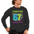 I Survived 67 Days Of School 67 Meme Science Teacher Men's Long Sleeve T-Shirt, trending gift I Survived 67 Days Of School 67 Meme Science Teacher Men's Long Sleeve T-Shirt, trending gift
