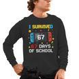I Survived 67 Days Of School 67 Teacher Squad Matching Men's Long Sleeve T-Shirt, trending gift