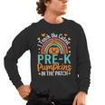 I Teach The Cutest Pre-K Pumpkin Teacher Student Halloween Men's Long Sleeve T-Shirt, trending gift I Teach The Cutest Pre-K Pumpkin Teacher Student Halloween Men's Long Sleeve T-Shirt, trending gift