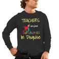 Teachers Are Superheroes First Day School T-Shirt Men's Long Sleeve T-Shirt, trending gift