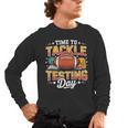 Test Day State Football Tackle Testing Day Sports Teacher Men's Long Sleeve T-Shirt, trending gift